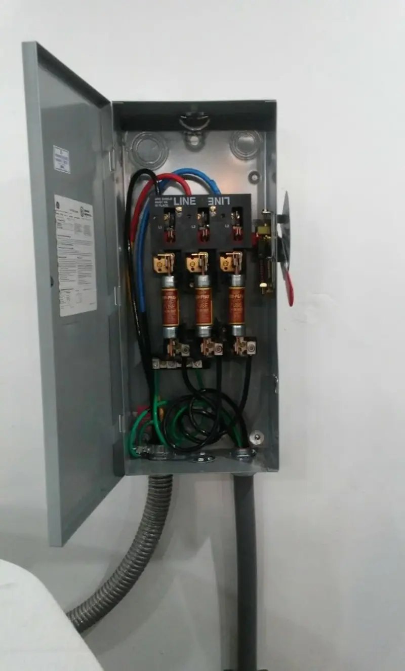 Three-phase disconnect switch installed for Electrical Wiring & Rewiring in Blissfield